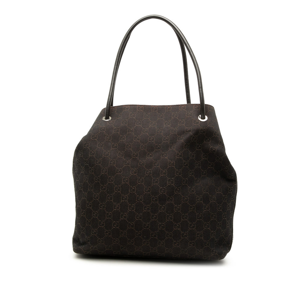 Pre-Loved Gucci GG Denim Gifford Tote